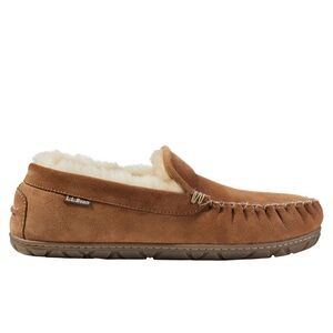 🎉L.L. Bean Men's Tan Wicked Good Slippers, Loafers Venetian